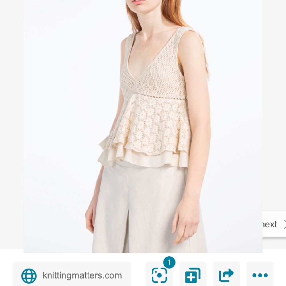 TREND ALERT! Zara Trafaluc Sleeveless Crochet Top